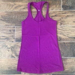 Purple lululemon cool racer back tank
